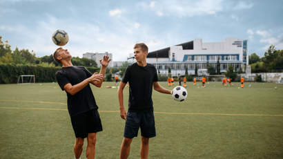 Soccer Players Training With Balls On The Field 2021 08 26 16 27 19 Utc